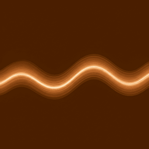 Calm wave pattern in warm amber tones representing gentle monitoring